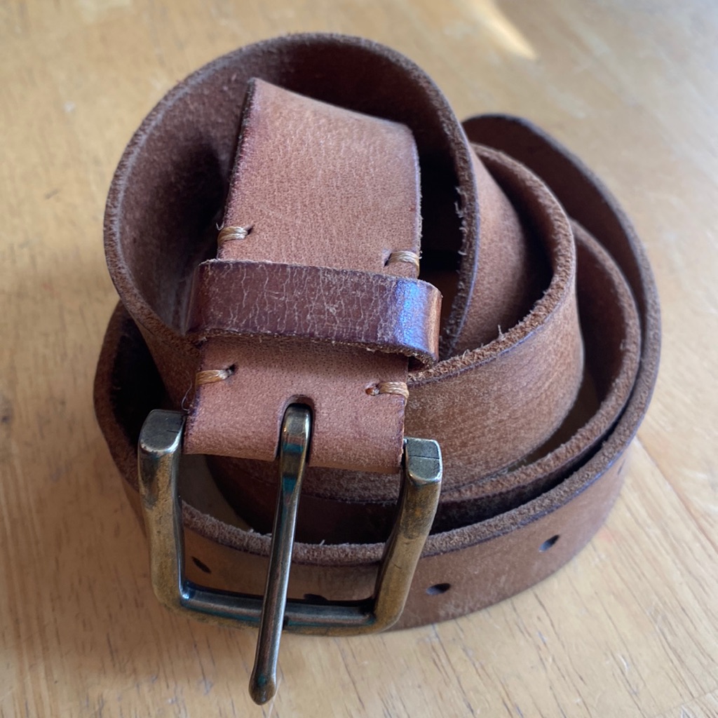 Belt Brown Color Jvini Brand Leather Size 46 In Good Condition Belt Brown Color Jvini Brand Leather Size 46 In Good Condition